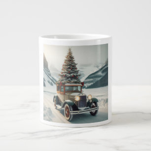 Een vintage klassieke Kerst auto boom Specialty Mo Grote Koffiekop