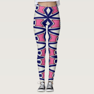 Een vintage kleurrijk patroon "Ratti_Creative_Arts Leggings