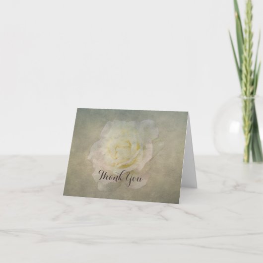 Een vintage nam Romaanse Thank-You toe Bedankkaart (Voorkant)