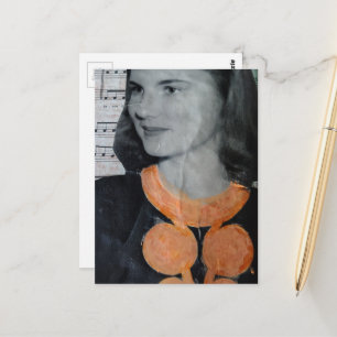 Een Vintage Schoonheidscollage Ansichtkaart Briefkaart