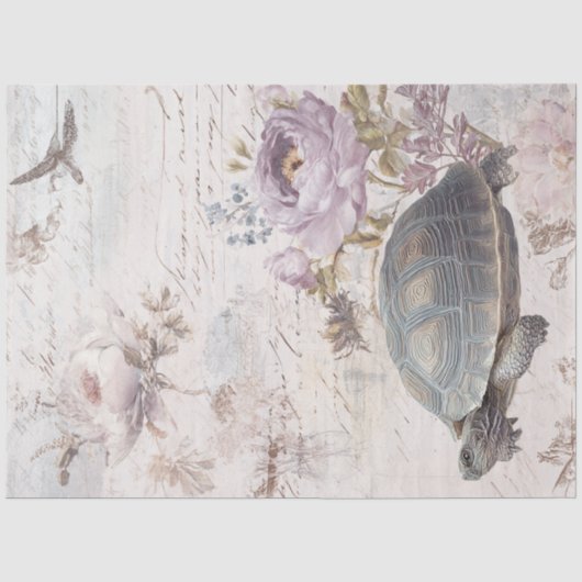 Een Vintage Turtle Design Serie #7 Tissuepapier (Voorkant)