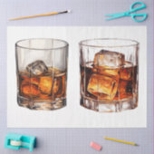 Een vintage-whiskyontwerp serie 1 tissuepapier (Craft)