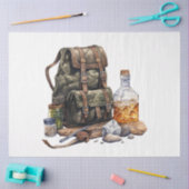 Een vintage-whiskyontwerp serie 8 tissuepapier (Craft)