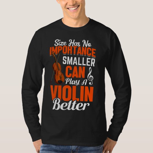 Een viool beter geweld afspelen t-shirt (Voorkant)