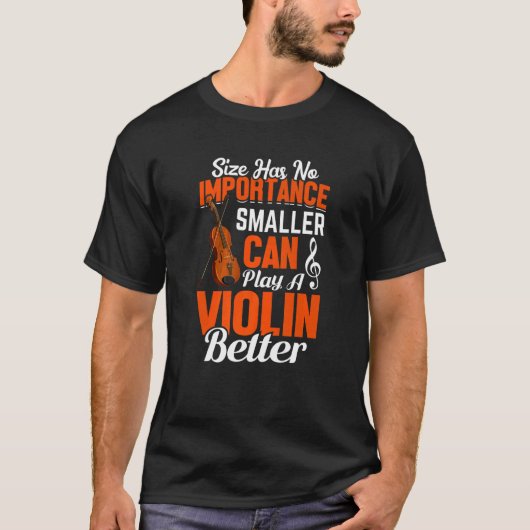 Een viool beter geweld afspelen t-shirt (Voorkant)