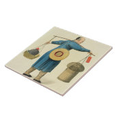 Een Viper-verkoper, bord 46 uit 'The Costume of Ch Tegeltje (Zijkant)