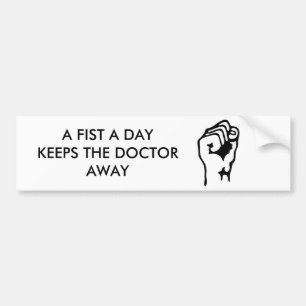 EEN VIS PER DAG BUMPERSTICKER
