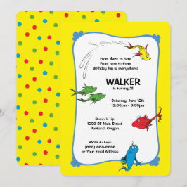 Eén vis twee vis - eerste verjaardag kaart