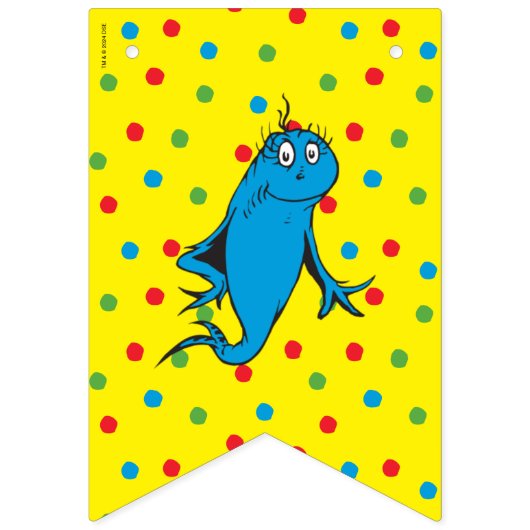 Eén vis twee vis - eerste verjaardag vlaggetjes (Eerste vlag)