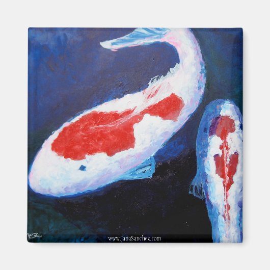 Eén vis, twee vismagneet magneet (Voorkant)