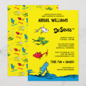 Een Vis Twee Vissen - Baby shower Kaart (Voorkant / Achterkant)