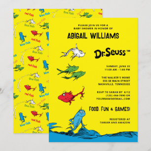 Een Vis Twee Vissen - Baby shower Kaart