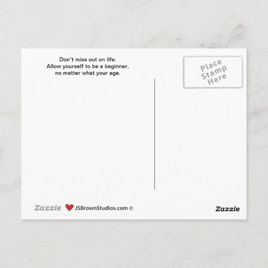 Een vis uit het water_A_ Briefkaart (Achterkant)