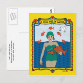 Een vis uit het water_B_ ansichtkaart Briefkaart (Voorkant / Achterkant)