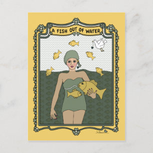 Een vis uit het water_C_ Briefkaart