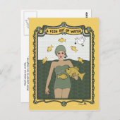 Een vis uit het water_C_ Briefkaart (Voorkant / Achterkant)