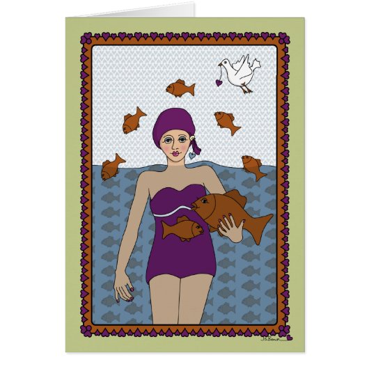 Een vis uit water_A_Wenskaart (Voorkant)