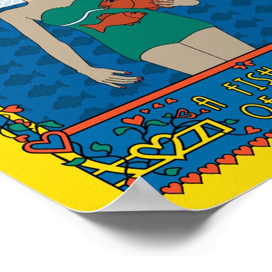 Een vis uit water_B_8x10 Poster (Hoek)