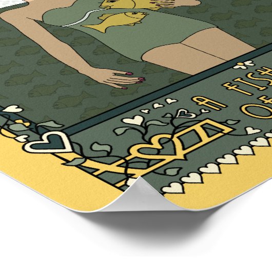 Een vis uit water_C_8x10 Poster (Hoek)