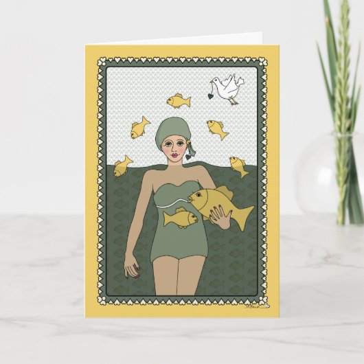 Een vis uit water_C_Wenskaart Kaart (Voorkant)