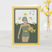 Een vis uit water_C_Wenskaart Kaart (Gele Bloem)