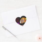 Een vis van velen hart sticker (Envelop)