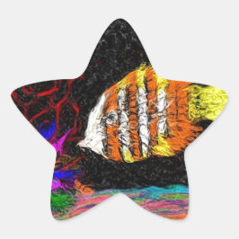 Een vis van velen ster sticker