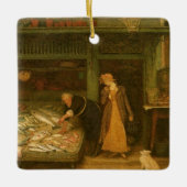 Een vishandelaarswinkel van Frederick Walker Keramisch Ornament (Voorkant)