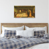 Een vishandelszaak van Frederick Walker Canvas Afdruk (Insitu (Slaapkamer))