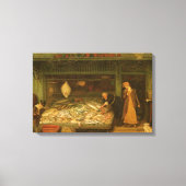 Een vishandelszaak van Frederick Walker Canvas Afdruk (Voorkant)