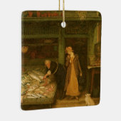 Een vishandelszaak van Frederick Walker Keramisch Ornament (Rechts)