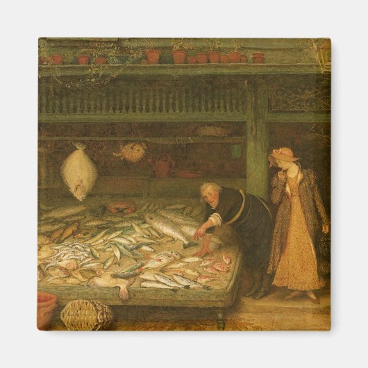 Een vishandelszaak van Frederick Walker Magneet (Voorkant)