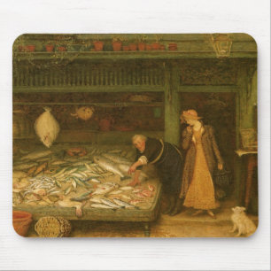 Een vishandelszaak van Frederick Walker Muismat