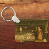 Een vishandelszaak van Frederick Walker Sleutelhanger (Achterkant)