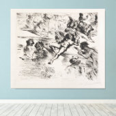 Een visie canvas afdruk (Insitu (Houten vloer))
