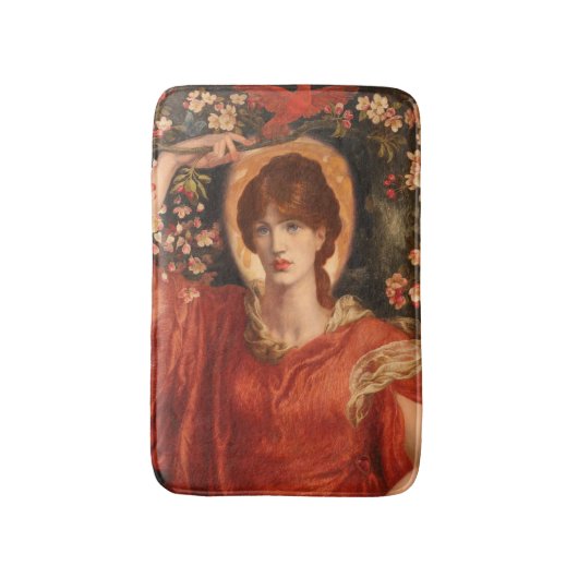 Een visie op Fiammetta 1878 Dante Gabriel Rossetti Badmat (Voorkant Verticaal)