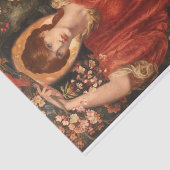 Een visie op Flammetta door Dante Gabriel Rossetti Tissuepapier (Detail)