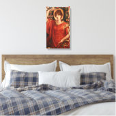 Een visie van FIammetta 1878 Dante Gabriel Rossett Canvas Afdruk (Insitu (Slaapkamer))