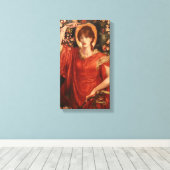 Een visie van FIammetta 1878 Dante Gabriel Rossett Canvas Afdruk (Insitu (Houten vloer))