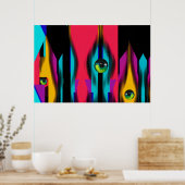 Een visioen van de Kerk van het Laatste Aftellen Poster (Keuken)