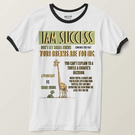 EEN VISIONAIR T-SHIRT (Design voorkant)