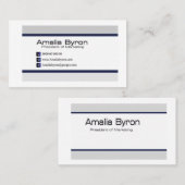 Een visitekaartje. contactkaartje (Voorkant / Achterkant)