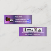 Een Visitekaartje en muzikanten gitaarpluis (Voorkant / Achterkant)