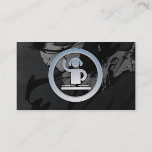 Een visitekaartje met een coole DJ 3d-kaart