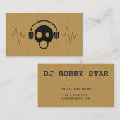 Een visitekaartje met een coole DJ-kaart (Voorkant / Achterkant)