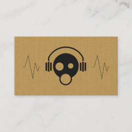 Een visitekaartje met een coole DJ-kaart