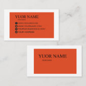 Een visitekaartje. visitekaartje (Voorkant / Achterkant)