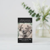 Een Visitekaartje voor de bescherming van dieren b (Staand voorkant)