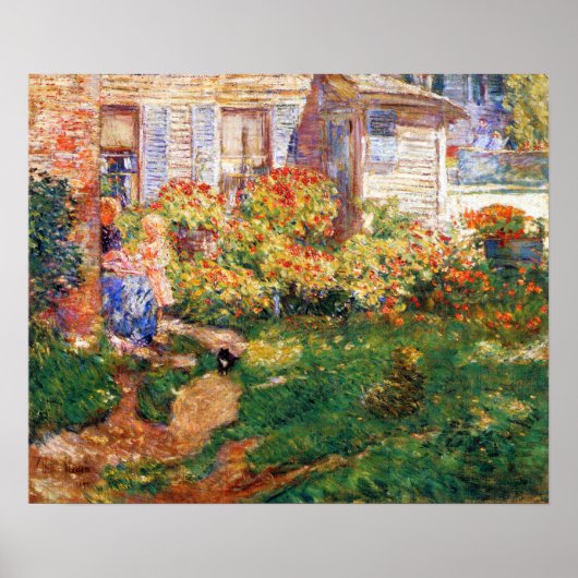 Een viskraan van Frederick Childe Hassam Poster (Voorkant)