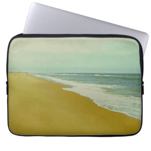 Een visser en het Zee Laptop Sleeve